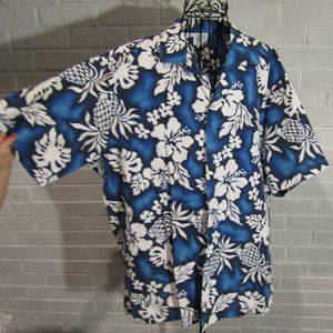 Vintage mens Jade Fashions Hawaiian button up shirt. XL
